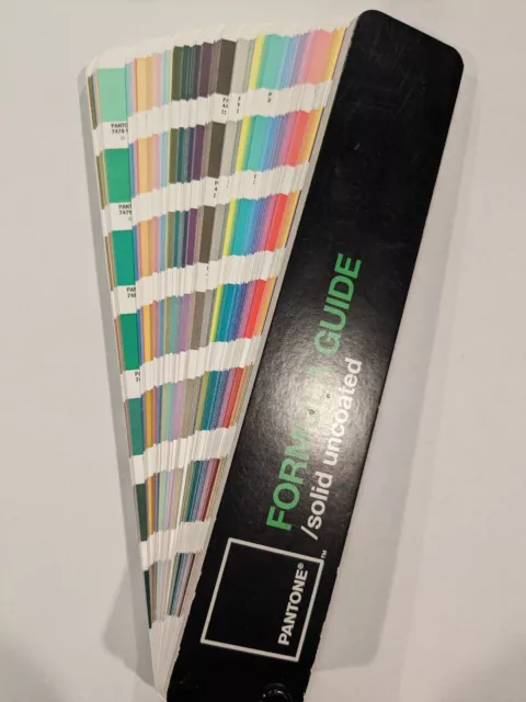 Pantone Solid Uncoated Color Formula Guide Fan Deck 4th Edition 2nd Printing EUC