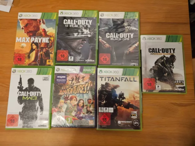 Xbox 360 Spiele- Call of Duty serie /Max Payne 3/Titanfall/Kinect Adventures..