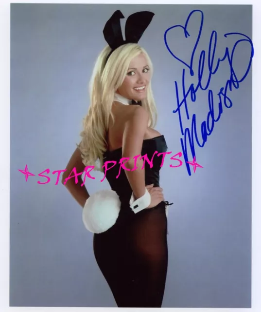 Holly Maddison as playboy Bunny Girls next door Signed 8x10 Photo reprint