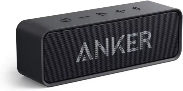Upgraded, Anker Soundcore Bluetooth Speaker with IPX5 Waterproof, Stereo Sound,