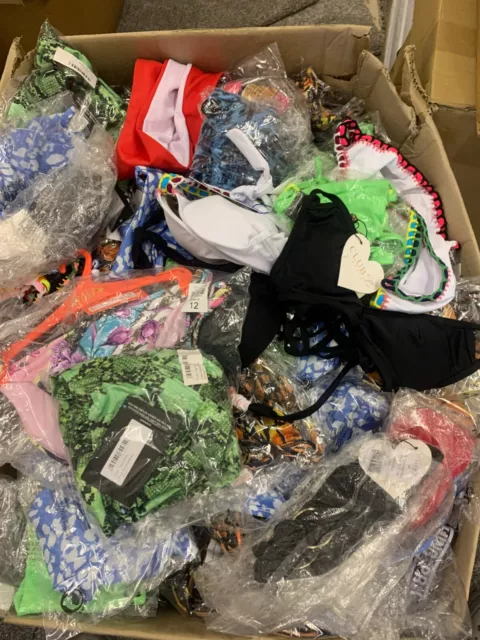 100 Pcs Wholesale Joblot Ladies Swimwear Bundle (PLT, Club L London Etc)
