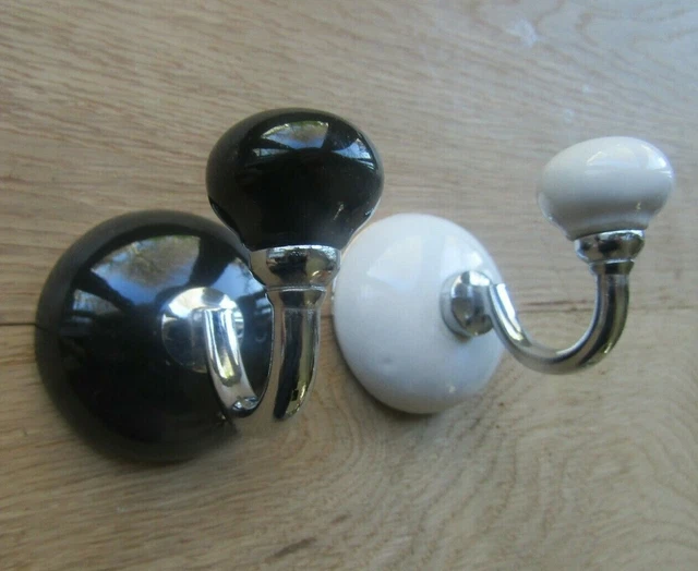 GRASMERE ceramic vintage retro rustic old victorian hat coat hook peg hanger