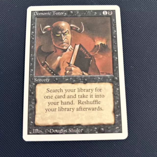 MTG: *DEMONIC TUTOR* - Revised - Magic the Gathering CCG EDH Staple MTG: *DEMONIC TUTOR* - Revised - Magic the Gathering CCG EDH Staple
