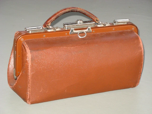 Hebammentasche Arzttasche Doktortasche alt Leder Superschön handlich