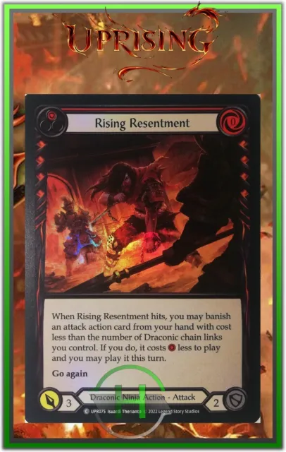 Rising Resentment Red Rainbow Foil - FAB:Uprising - UPR075 - Carte Anglaise