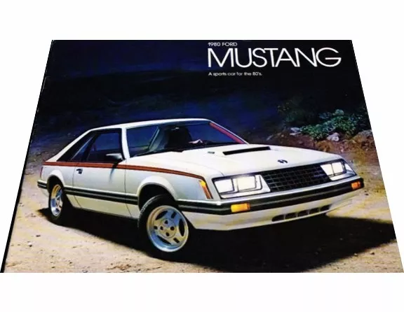 1980 Ford Mustang and Cobra 20-page Original Car Sales Brochure Catalog