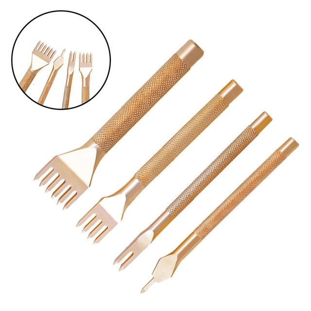 Cousu Burin Trou Piquage Ponch Acier 1/2/4/6 Dent 3mm Carbone Steelyan