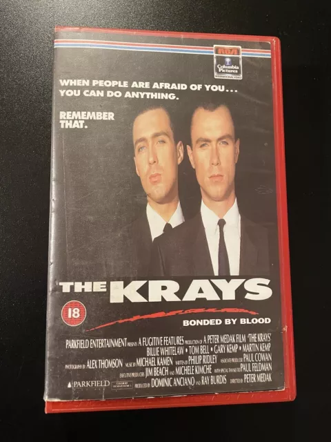 The Krays (VHS) 1990 Rare Big Box Martin Kemp, Gary Kemp, British Movie Classic