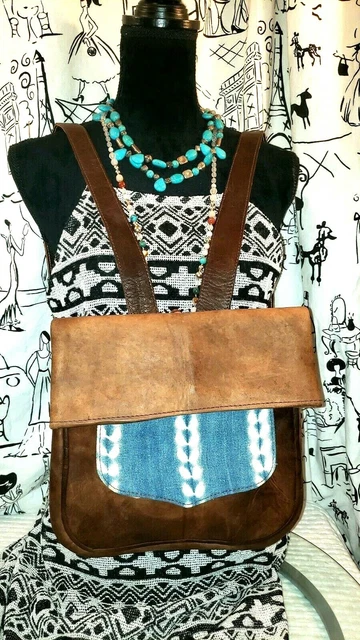 One Of A Kind Genuine Leather Backpack. Unbranded made in the USA. GORGEOUS