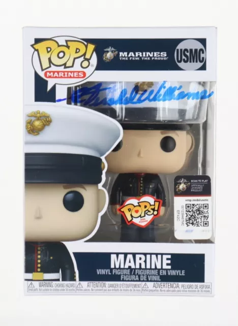 Hershel Williams USMC WW2 Medal of Honor Signed Funko Pop Beckett  RIP E2