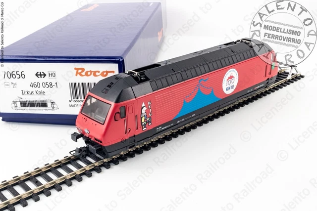 ROCO 70656 LOCOMOTIVA elettrica SBB 460 058 "Circus Knie" Epoca VI EUR ...