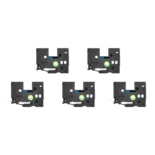 5pcs 12mm strong sticky film Label Paper Tag Machine Label Tape TZE-231 8m