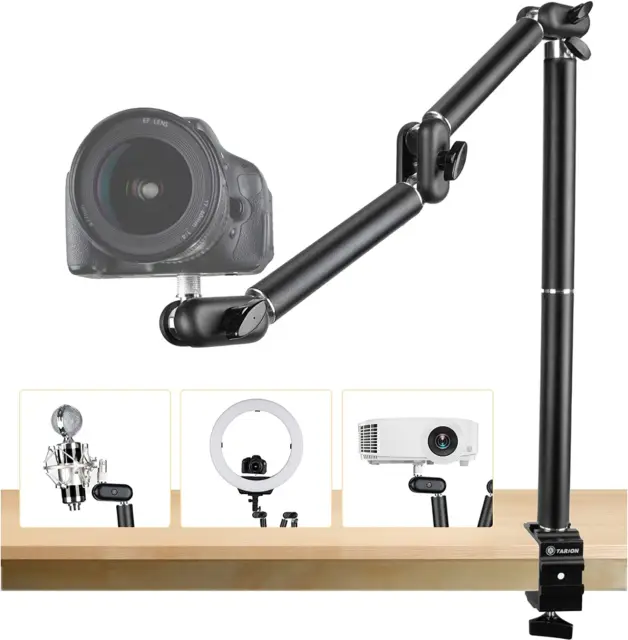 Desk Camera Mount Stand Heavy Duty Articulated Camera Arm Articulating Table Mou