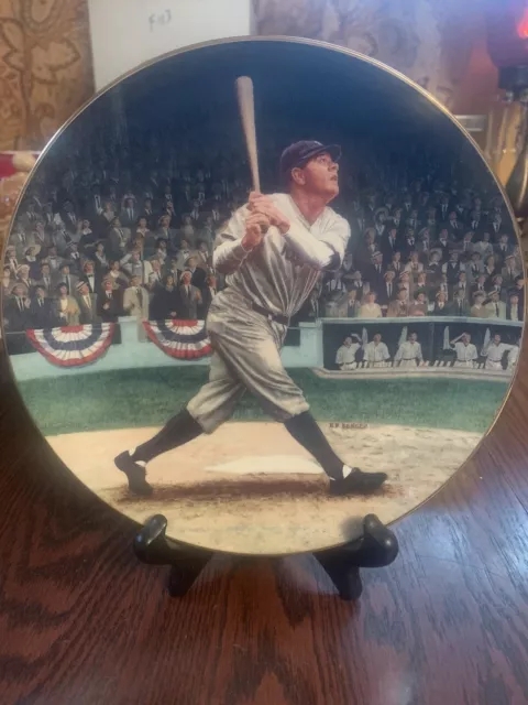 “Babe Ruth: The Called Shot” Collector Plate Limited Edition #8142 G