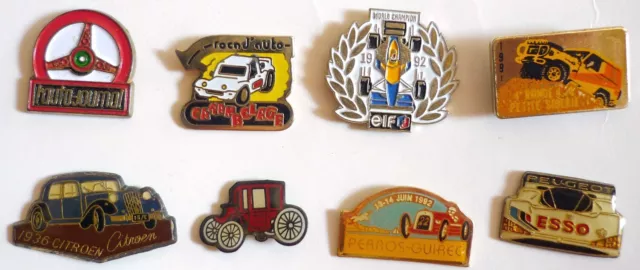 Lot 8 Pin's Automobile véhicules anciens et Rallye