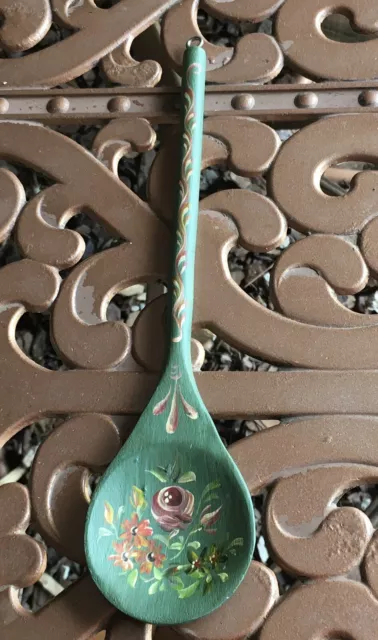 Folk Art Hand Painted Wooden Spoon