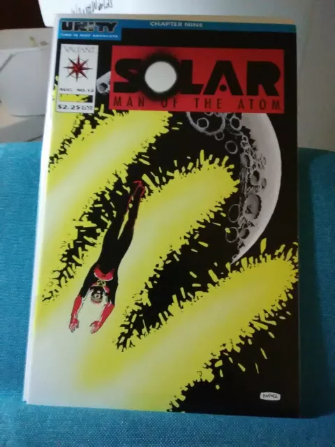 Solar, Man Of The Atom #12, Frank Miller Cover, Unity Pt.9, 1992, Valiant Comics