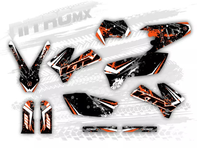 Kit de gráficos NitroMX para KTM EXC-F 125 250 300 450 525 2005 2006 2007 Enduro