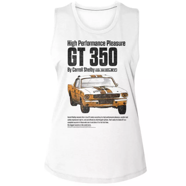 Carroll Shelby High Performance Pleasure GT 350 Women's Tank American Muscle Car