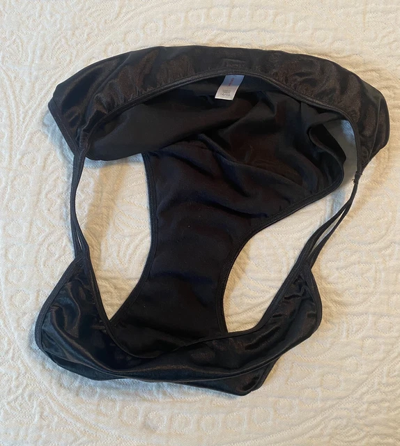 FOIL SATIN STRING bikini panties wetlook ladies sissy Metallic