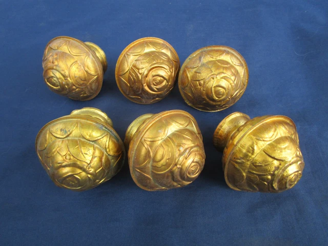 lot de 2 embouts Ancien de tringle à rideaux Style Louis XVI Laiton