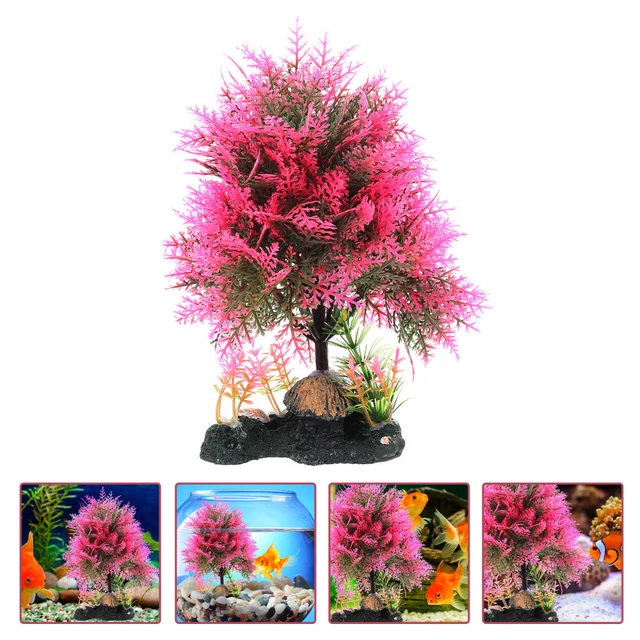 Aquarium Artificial Tree Fish Tank Landscaping Ornaments Water Plants
