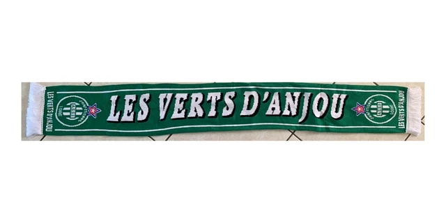 Écharpe Supporter Saint-Étienne - Allez Les Verts ! - Saison 1976 - Vintage - Fabriquée En France