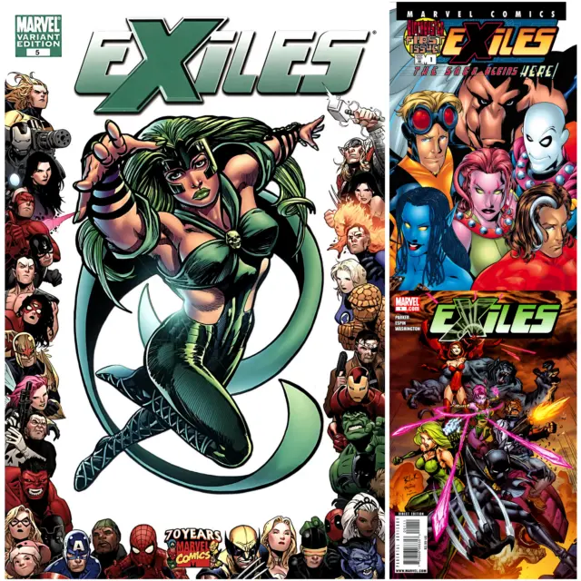 Exiles U PICK comic 1 2 3 4 5 6 7 8 9 10 11 12 13 14-100 2008 2009 Annual Marvel