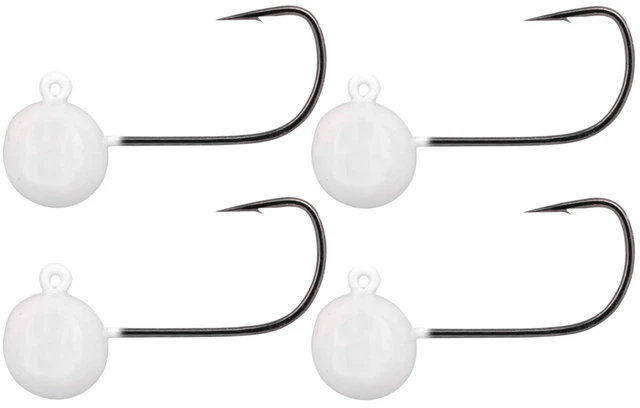 Spro Freestyle Jighaken für Softbaits Micro Jigs 29 Glow White, Jighead, Haken