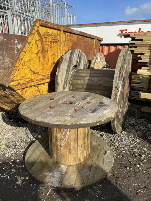 Large Wooden Cable Drum FOR SALE! - PicClick UK