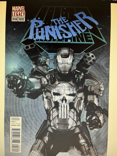 Marvel The Punisher #218 Comic 2Nd Print Variant Cover War Machine