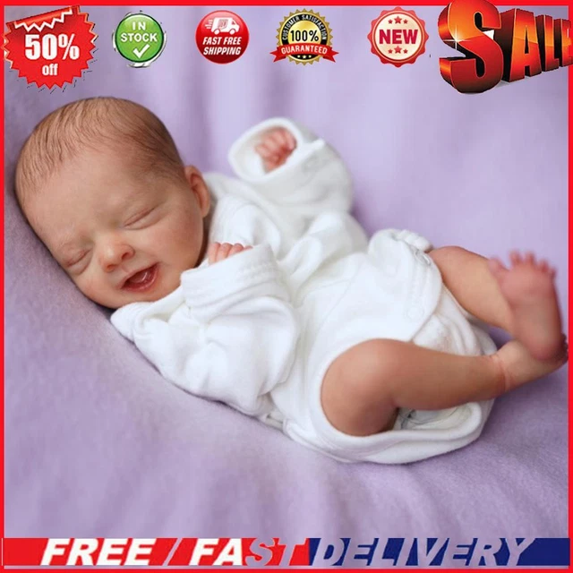 Soft Touch Unfinished Reborn Doll Kit Hand-assembled Infant Real Emotions Baby