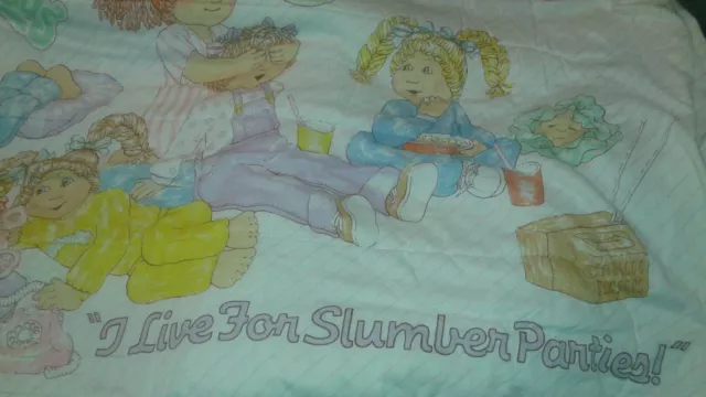 Saco de dormir Cabbage Patch Kids I Live For Slumber Parties vintage años 80 🙂