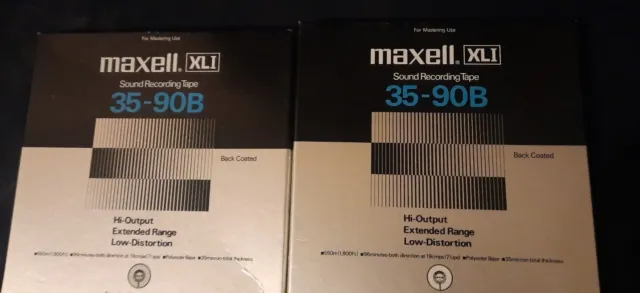 2 MAXELL XLI 35-90B Tonbandspulen. Tonband Tape