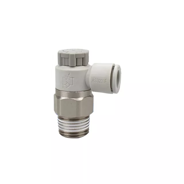 SMC AS3201F-03-08A Speed Controller One Touch Fitting Push Lock Elbownew