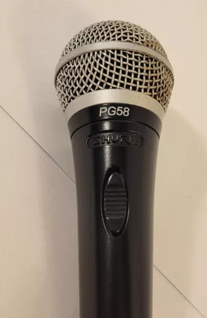 SHURE PG58 Cardioid Dynamic Vocal Microphone Pre-owned Use Condition