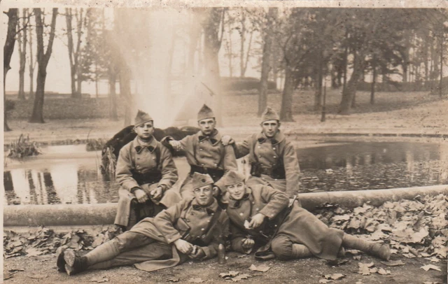 CPA Photo Card Groupe De Military (236865