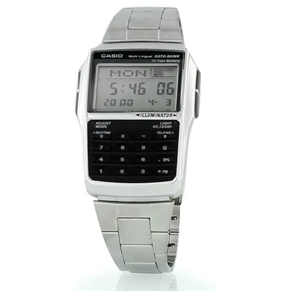 New Casio Databank Calculator Metal Watch Dbc32D-1