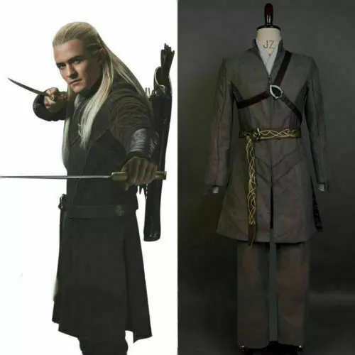 Lord of the Rings Hobbit Elf Prince Legolas Greenleaf Cosplay Costume