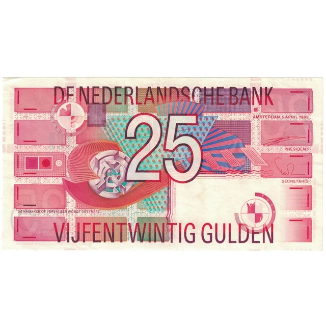 [#194019] Banknote, Netherlands, 25 Gulden, 1978, 1978-09-20, KM:100, EF