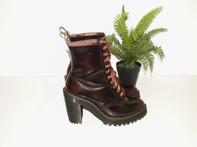 DR. MARTENS KENDRA cherry arcadia leather heeled boots uk 6 eu 39 us 8 d993 129.99 PicClick UK