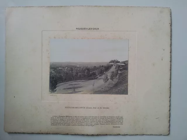 Originale photo c1910 - FRANCE - MEDICAL - Pougues les Eaux - Pougues Bellevue