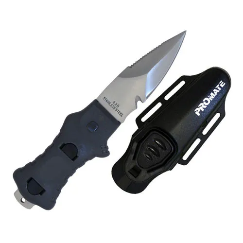 Stainless Steel Scuba BCD BC Dive KNIFE Scuba Diving Snorkeling Pointed 3" Blade