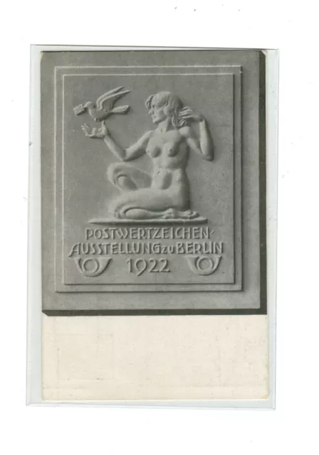 AK Postwertzeichen-Ausstellung zu Berlin, Privatganzsache, 1922