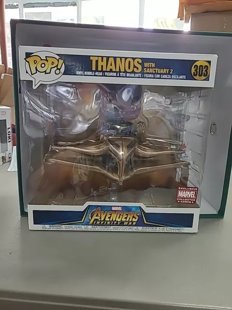 Funko Pop! Marvel Avengers Infinity War Thanos W/ Sanctuary 2 #303 (MCC) Figure