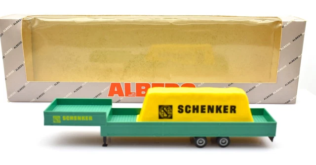Camion Semi-remorque Scania 143M - Maquette Ho 1:87 Albedo - État Comme Neuf - Bierman Schenker