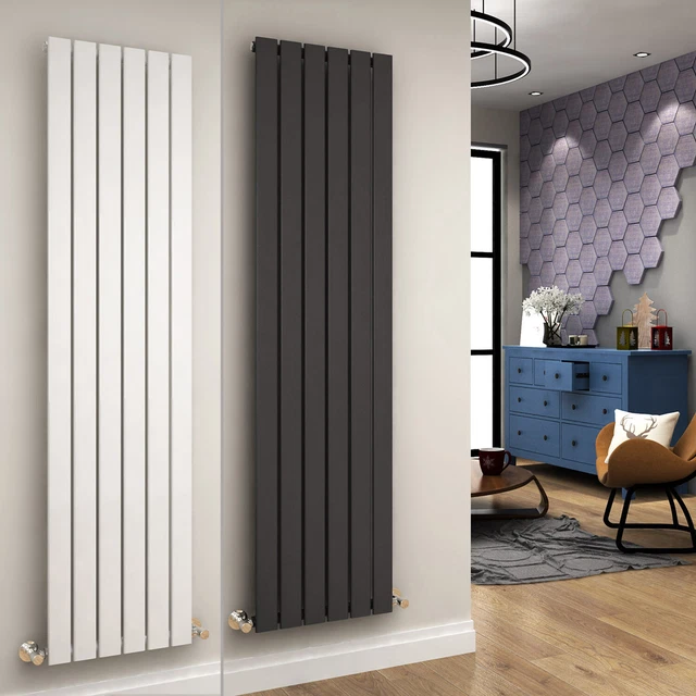 VERTICAL RADIATOR FLAT Panel Oval Column 1800 1600 mm Central Heating ...