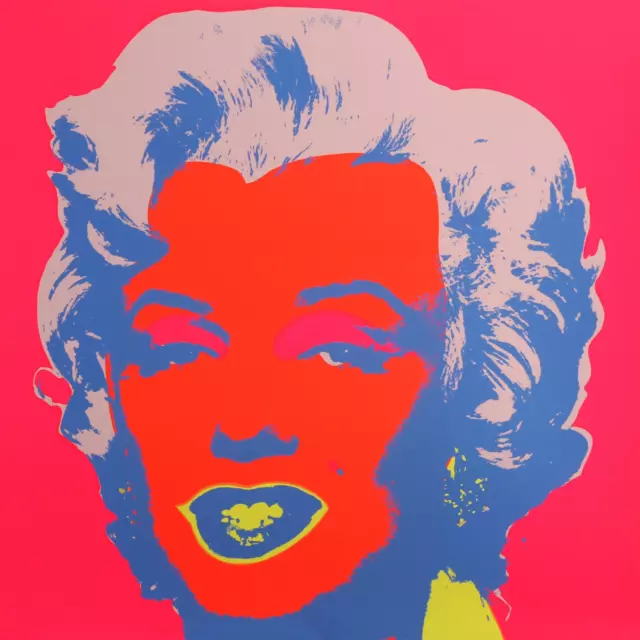 Andy Warhol, Marilyn Monroe (II.22), Serigrafia, Stampato IN Blu Verso Da Sunda