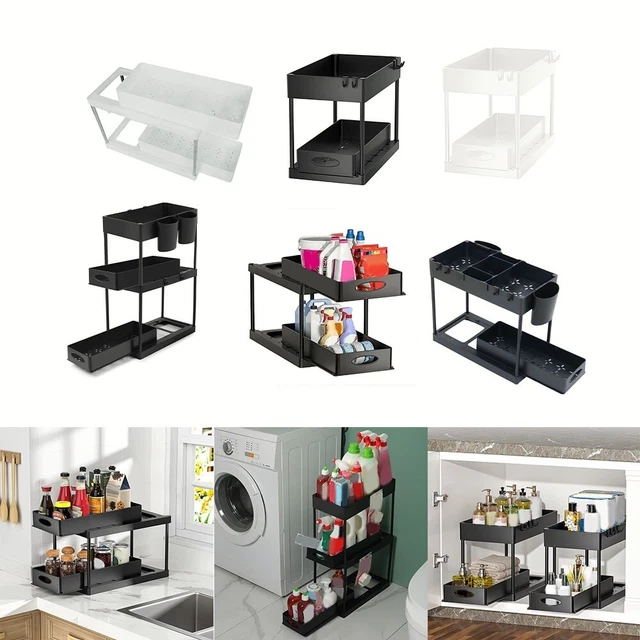 Organizza ordinatamente la tua cucina con questo organizzatore a 2 livelli porta