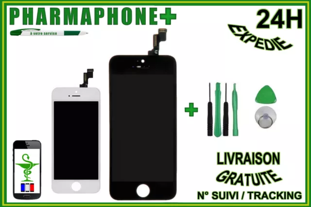 TOUCH SCREEN DIGITIZER + LCD RETINA + iPHONE 5S WHITE BLACK + TRACKING ✅